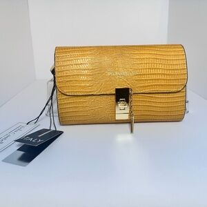 Yellow and Gold Crossbody bag